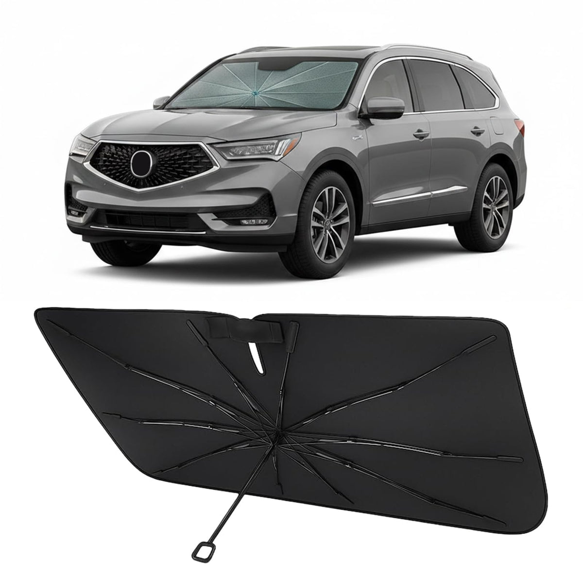 Proadsy Custom Fit Windshield Sun Shade Umbrella for 2023-2026 Honda Accord