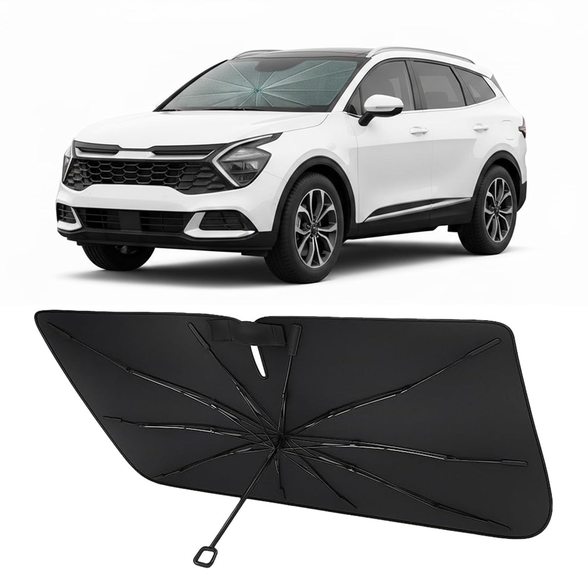Proadsy Custom Fit Windshield Sun Shade Umbrella for 2023-2026 Honda Accord