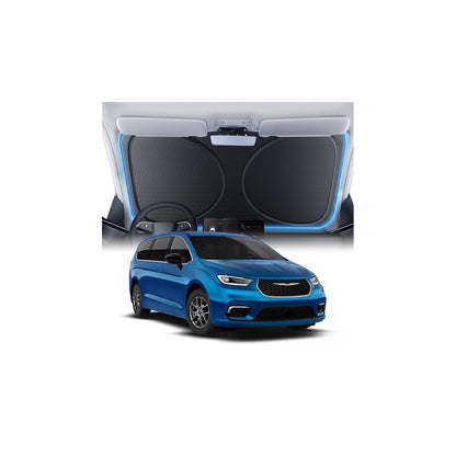 Windshield Sun Shade for Honda CR-V 2000-2026, 100% UV Block & Heat Insulation, Custom Fit Sunshade, Foldable Car Sunshade with Storage Bag, Summer Car Accessory