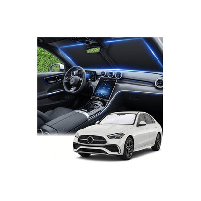 for Honda Accord 2018-2022 Windshield Sun Shade Front Window Shade Custom Fit Accord Accessories Sun Visor Foldable Shade Blocks UV Rays Summer Must Have Car Accessories