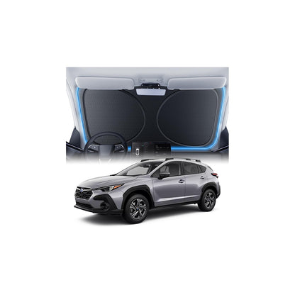 Windshield Sun Shade for Honda CR-V 2000-2026, 100% UV Block & Heat Insulation, Custom Fit Sunshade, Foldable Car Sunshade with Storage Bag, Summer Car Accessory