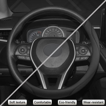 West Llama Customized Auto Car Steering Wheel Cover for Toyota (Black)