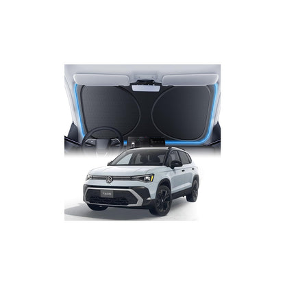 Windshield Sun Shade for Honda CR-V 2000-2026, 100% UV Block & Heat Insulation, Custom Fit Sunshade, Foldable Car Sunshade with Storage Bag, Summer Car Accessory