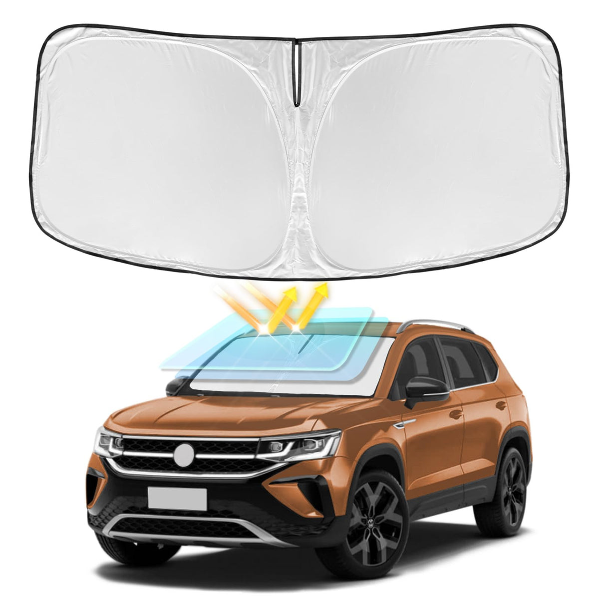 for Toyota Tacoma 2016-2024 2025 2026 Sun Shade Sunshade Windshield Cover