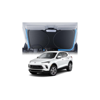 Windshield Sun Shade for Honda CR-V 2000-2026, 100% UV Block & Heat Insulation, Custom Fit Sunshade, Foldable Car Sunshade with Storage Bag, Summer Car Accessory