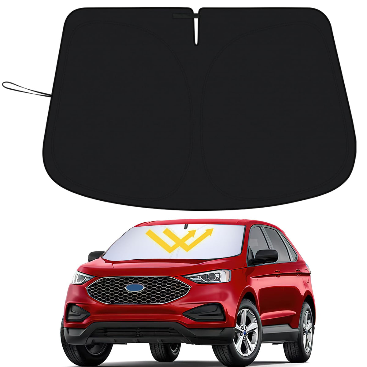 Premium Car Windshield Sun Shade for 2018-2022 Honda Accord Front Window Sun Visor Reflector 310T Thickened Blocks UV Rays Foldable Sunshade Car Interior Protection Accessories