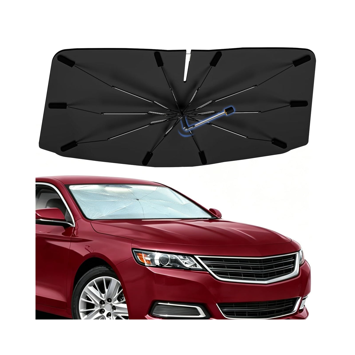 Windshield Sun Shade Umbrella for Dodge Durango 2011-2026 Front Window