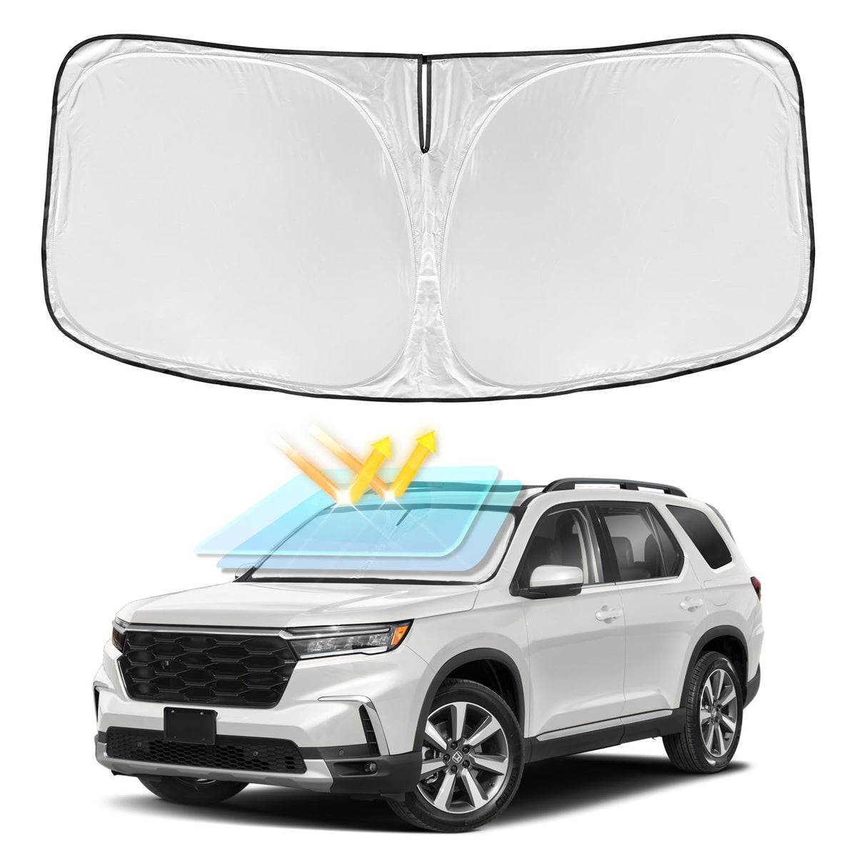 for Toyota Tacoma 2016-2024 2025 2026 Sun Shade Sunshade Windshield Cover