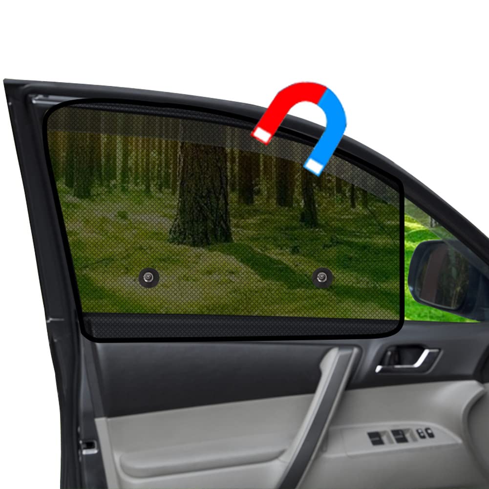 Ovege Blackout Car Window Curtains 4pcs Magnetic Privacy
