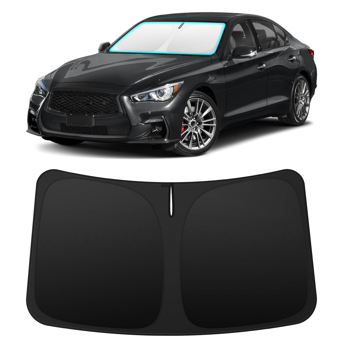 INSAUTO Custom Fit Windshield Sun Shade for Honda Accord 2013-2017