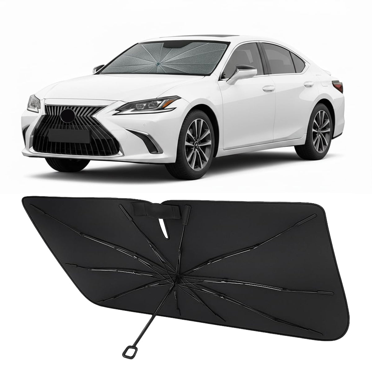 Proadsy Custom Fit Windshield Sun Shade Umbrella for 2023-2026 Honda Accord