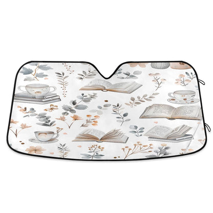 Car Windshield Sunshade Irises Vincent Van Gogh Pattern, Blocks Sun Visor Protector Foldable Sun Shield Keep Your Vehicle Cool, Fits Windshields of Most Sizes
