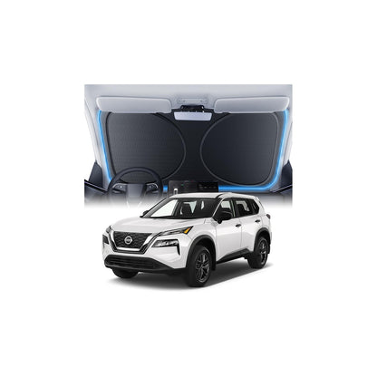 Windshield Sun Shade for Honda CR-V 2000-2026, 100% UV Block & Heat Insulation, Custom Fit Sunshade, Foldable Car Sunshade with Storage Bag, Summer Car Accessory