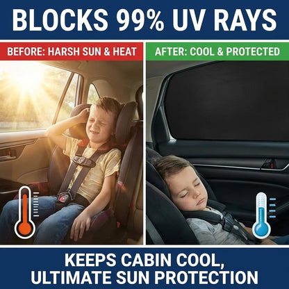 XCBYT Magnetic Car Window Shades for Side Window, 100% Blackout Privacy
