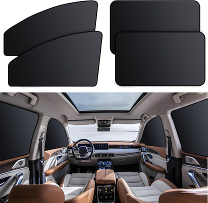XCBYT Magnetic Car Side Window Shades, Car Sunshade for Baby, 4 Pack