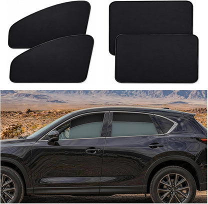 ZATOOTO Magnetic Car Window Shade 4 Pack, Car Privacy Curtain UV Block