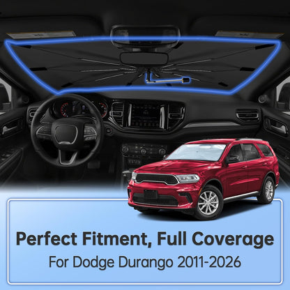 Windshield Sun Shade Umbrella for Dodge Durango 2011-2026 Front Window