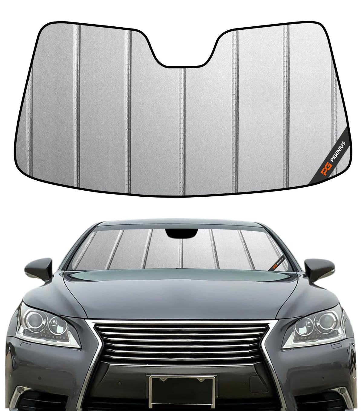 Pigenius Windshield Sunshade for Lexus IS200t/IS250/IS300/IS350/IS F 2014-2020 Front Window Sun Shade - AstraGuard