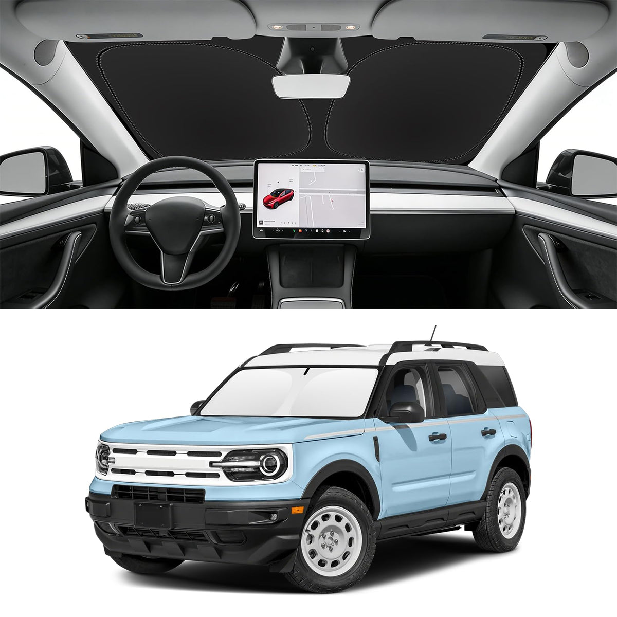 Custom Fit Windshield Sun Shade for BMW X1 2016-2026