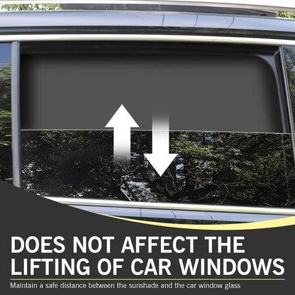 4PCS Auto Window Shade, Magnetic Side Window Sun Shade, Block Light Car Window Covers, Heat Insulation and UV Protection Car Curtain, Universal Interior Accessories