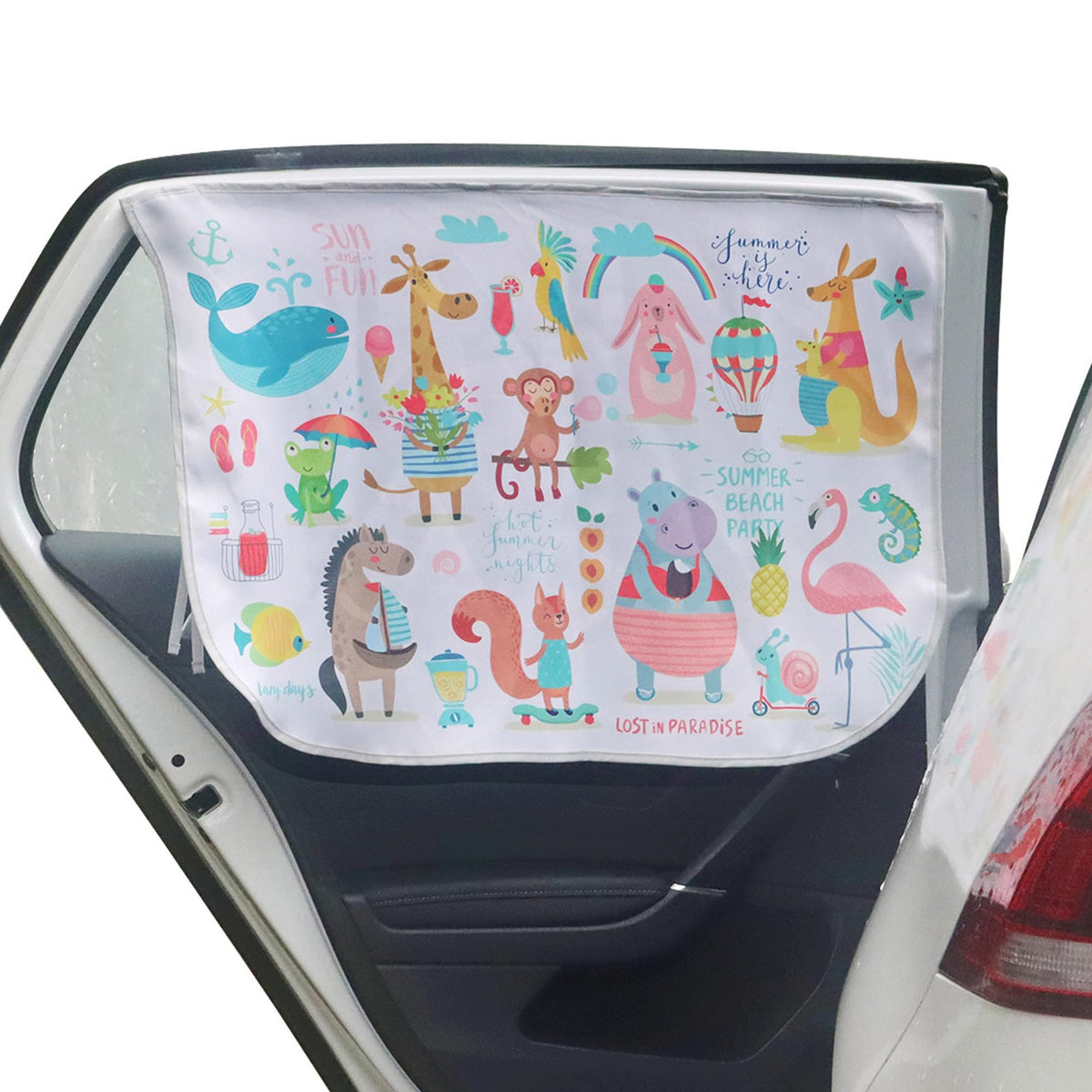 Car Window Shades for Side Windows Baby and Kids,Car Back Window Sun Shade Covers,Strong Magnetic Sunshades Curtains for Truck,27.5" x 19.5" (Flower)
