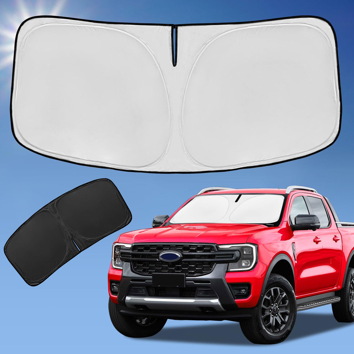 for Toyota Tacoma 2016-2024 2025 2026 Sun Shade Sunshade Windshield Cover