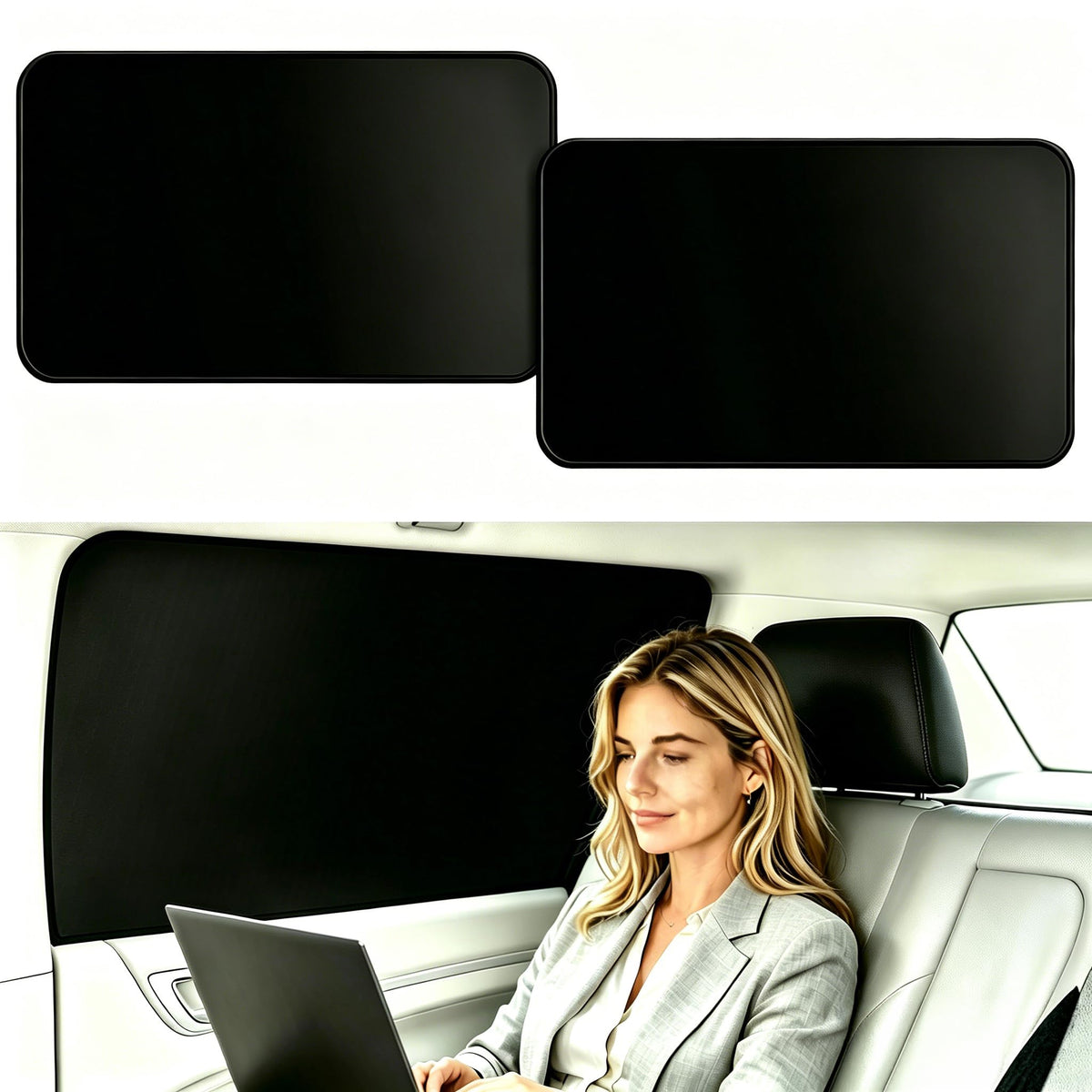 ZATOOTO Car Side Window Sun Shades, Magnetic Privacy Shades Curtain