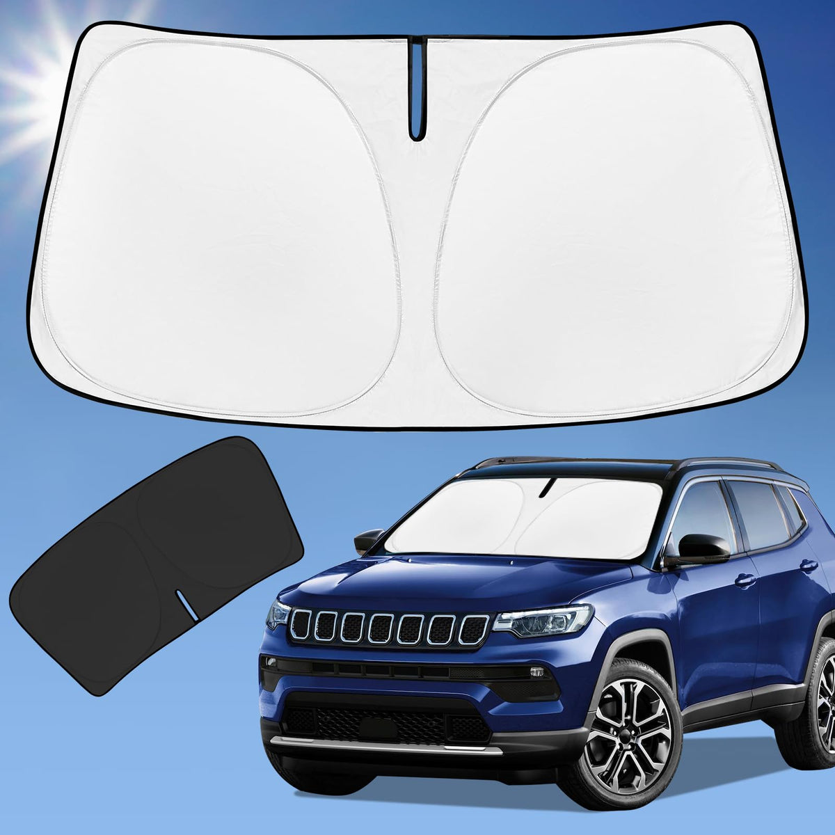 for Toyota Tacoma 2016-2024 2025 2026 Sun Shade Sunshade Windshield Cover