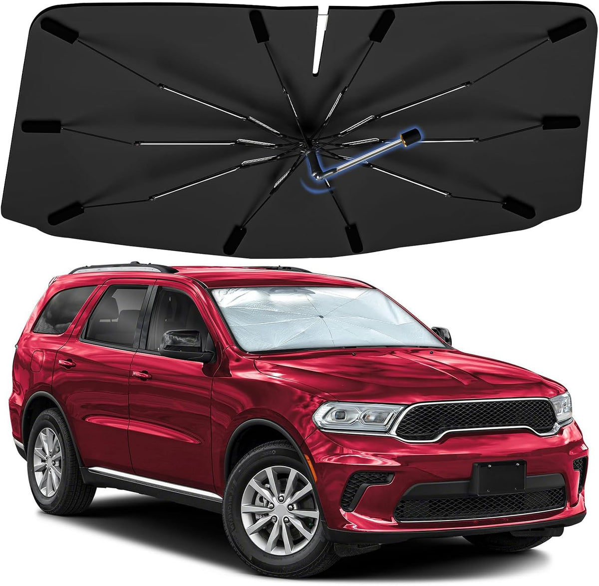 Windshield Sun Shade Umbrella for Dodge Durango 2011-2026 Front Window