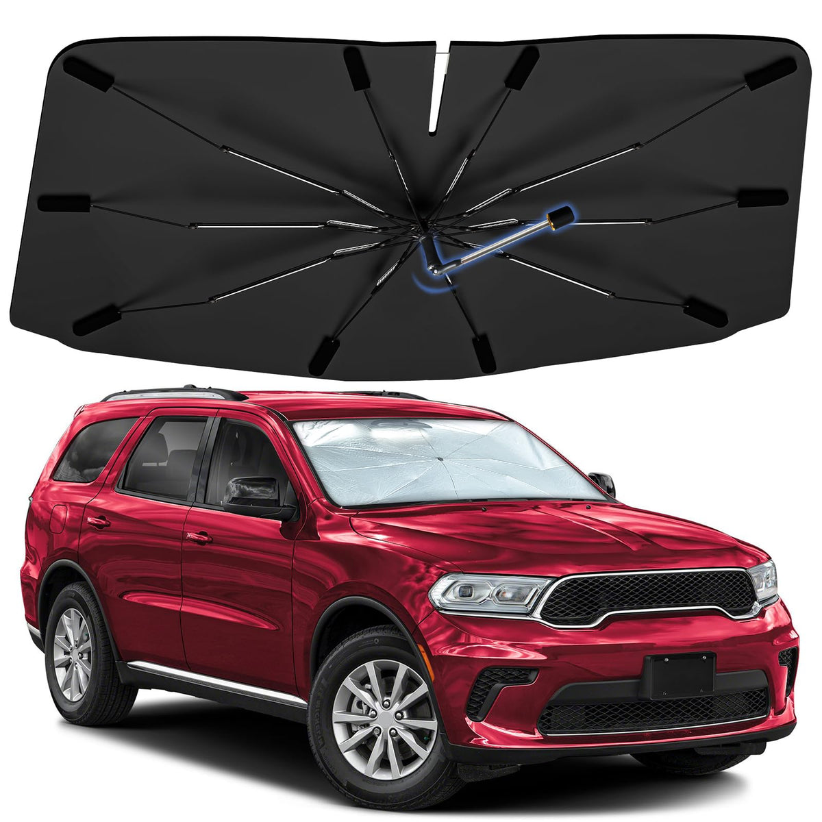 Windshield Sun Shade Umbrella for Dodge Durango 2011-2026 Front Window
