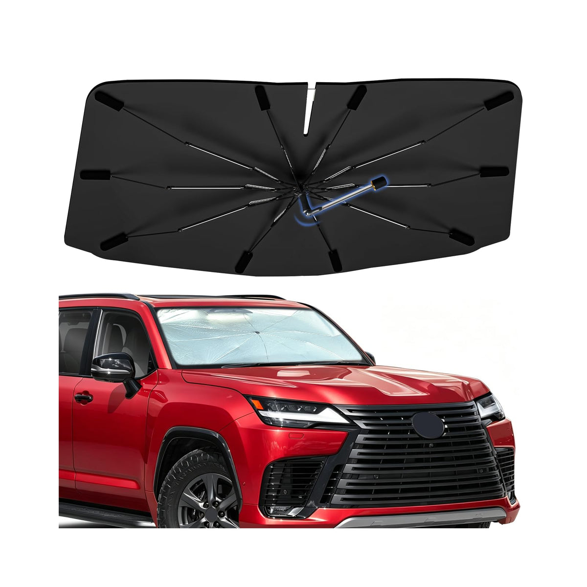 Windshield Sun Shade Umbrella for Dodge Durango 2011-2026 Front Window
