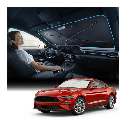 Nmoiss 2026 Windshield Sun Shade Umbrella [Vinyl Coating Heat Shield]