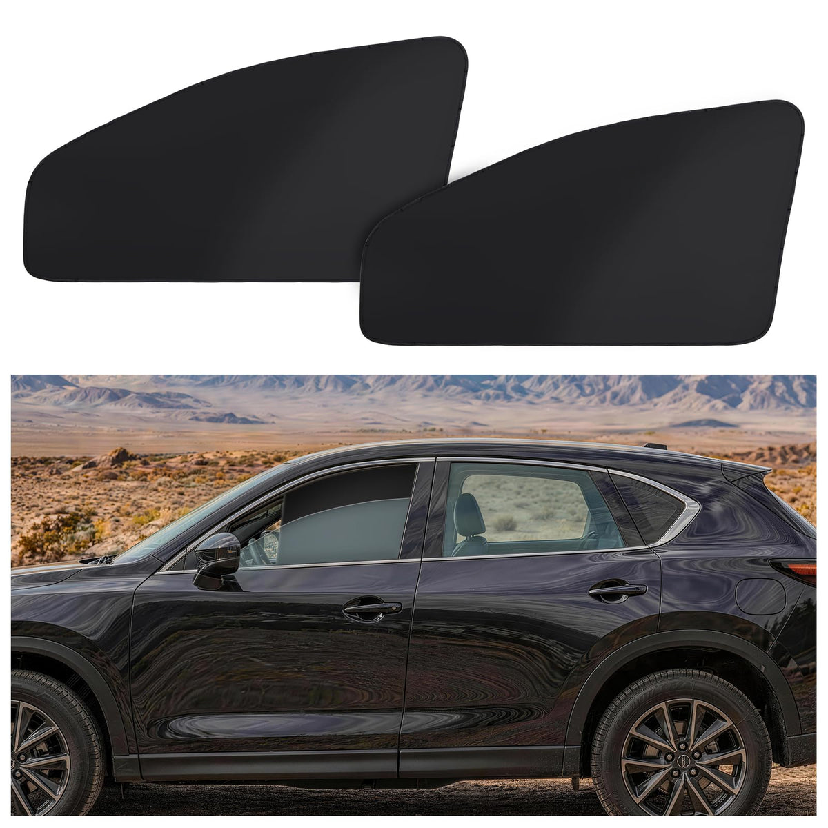 ZATOOTO Magnetic Side Window Sun Shade, Car Window Covers, Heat Reflective