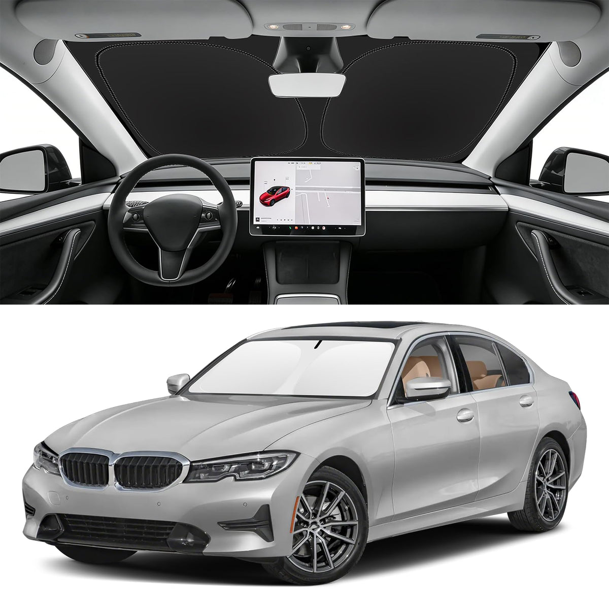 Custom Fit Windshield Sun Shade for BMW X1 2016-2026