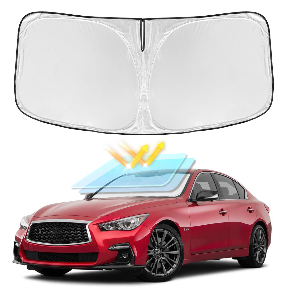 for Toyota Tacoma 2016-2024 2025 2026 Sun Shade Sunshade Windshield Cover