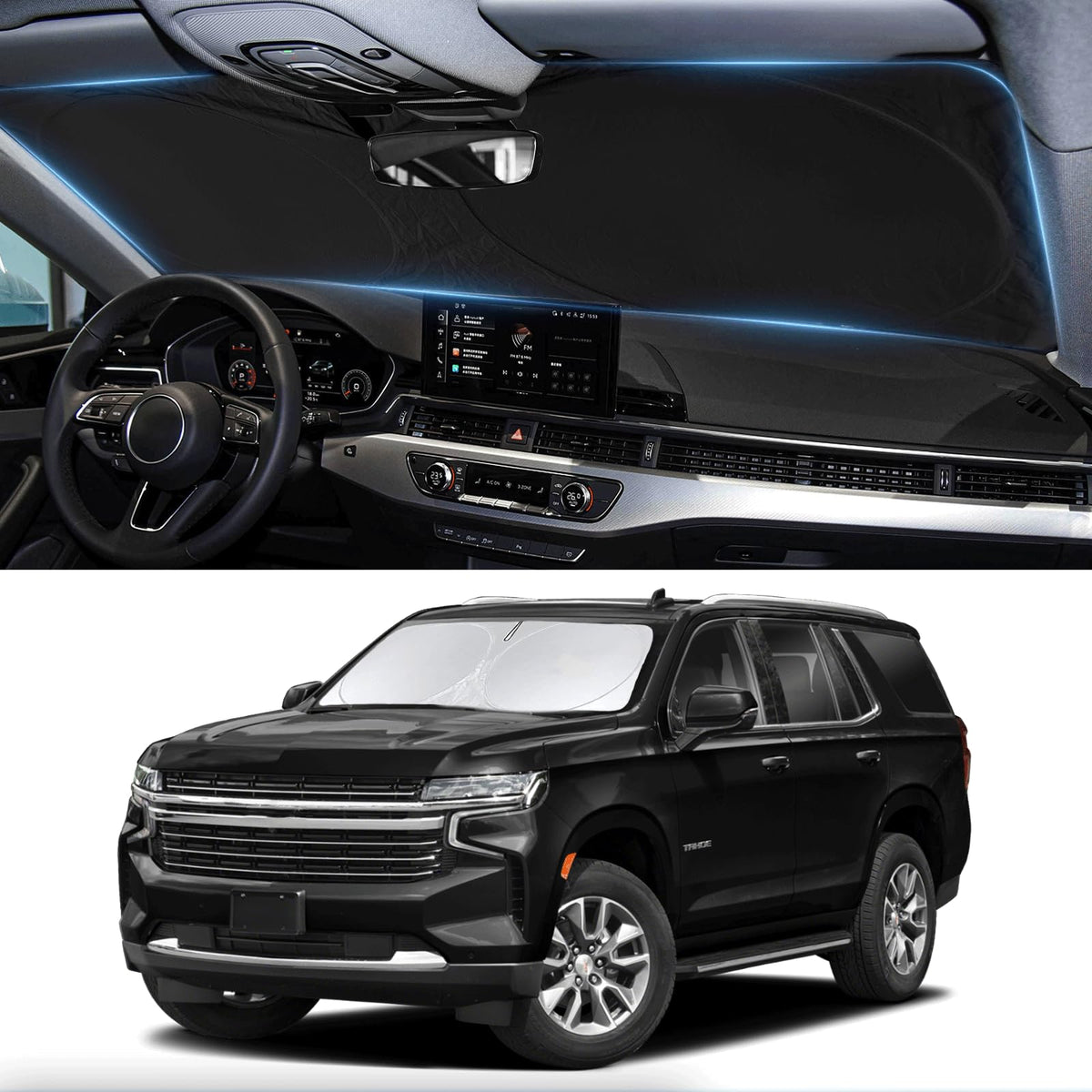 Windshield Sun Shade for Chevrolet Chevy Traverse LS, LT 2018-2026 Sunshade