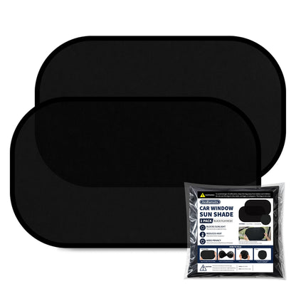 Static Cling Car Window Shades, UV Protection, 2 Pack