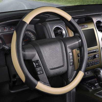 SEG Direct Steering Wheel Cover 15.5-16 inch Heavy-Duty, Black