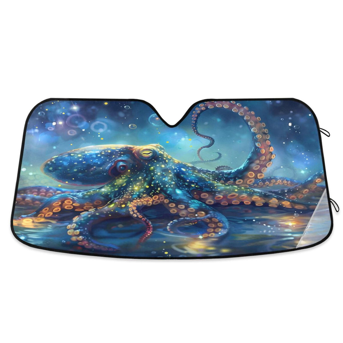Sea Turtle Teal Windshield Sun Shade for Car Auto SUV Truck Foldable Front Window Sunshade Sun Visor Protector Block UV Rays Reflect Heat, 55" x 28"