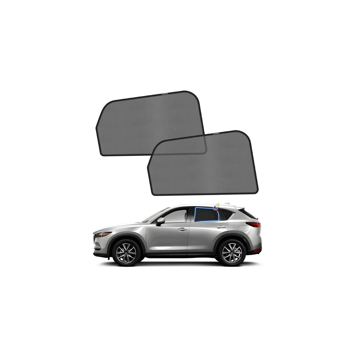 KUST Car Window Shades for 2021-2024 Subaru Outback Accessories, Breathable Mesh Magnetic Window Covers, Rear Back Side Window Sun Shades UV Block Privacy Protection for Baby Camping Napping 2PCS