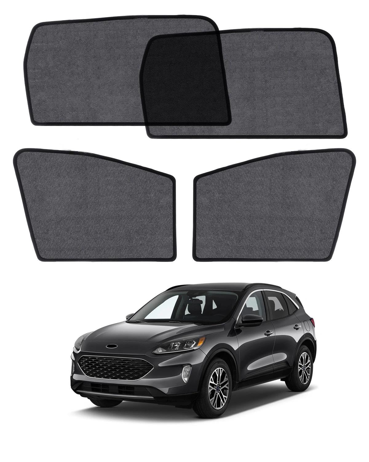 Car Window Shade for Honda Pilot 2016-2022,2 Pack UV & Glare Protection, Breathable Privacy Screen, Insect & Bug Blocker Magnetic Mesh Side Rear Sun Shades for Baby Camping, Napping & Travel