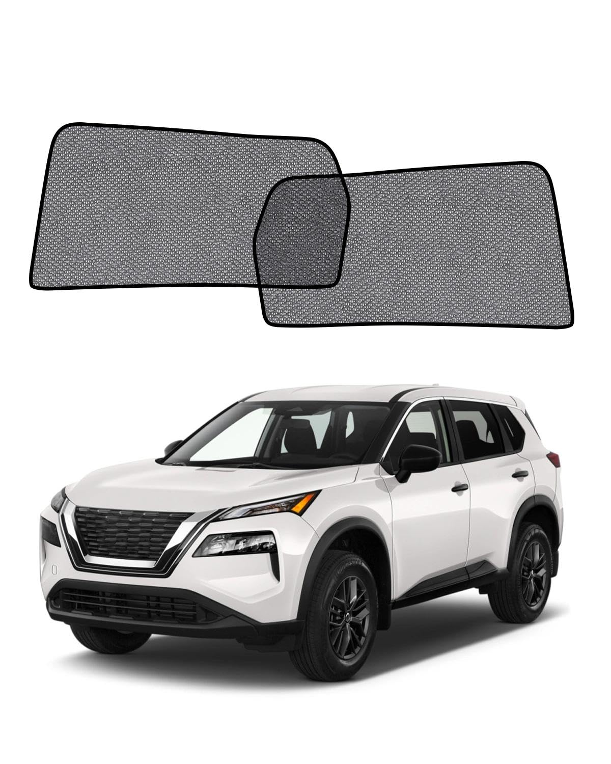 Car Window Shade for Honda Pilot 2016-2022,2 Pack UV & Glare Protection, Breathable Privacy Screen, Insect & Bug Blocker Magnetic Mesh Side Rear Sun Shades for Baby Camping, Napping & Travel