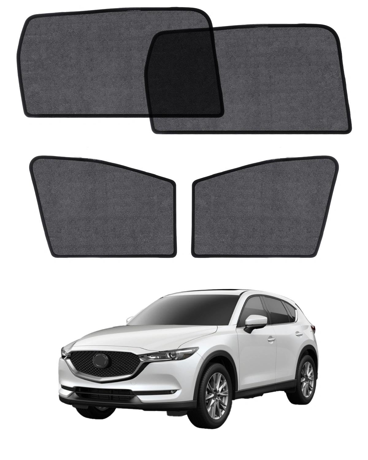 Car Window Shade for Honda Pilot 2016-2022,2 Pack UV & Glare Protection, Breathable Privacy Screen, Insect & Bug Blocker Magnetic Mesh Side Rear Sun Shades for Baby Camping, Napping & Travel