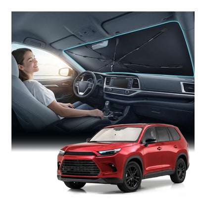Nmoiss 2026 Windshield Sun Shade Umbrella [Vinyl Coating Heat Shield]