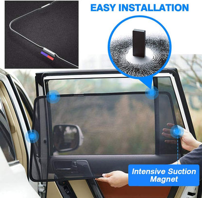 Powerty Car Window Shades for Toyota RAV4 2019-2025 Accessories Side Rear Window Covers Sunshade Magnetic Breathable Mesh Car Priavcy Sun Shades Curtains for Camping, Baby, Napping 6PCS