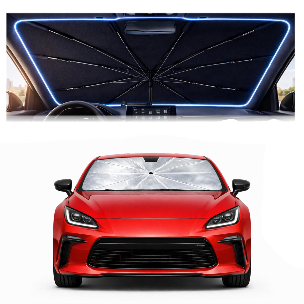 Car Windshield Sun Shade Umbrella for Mercedes Benz GLE 2020-2026