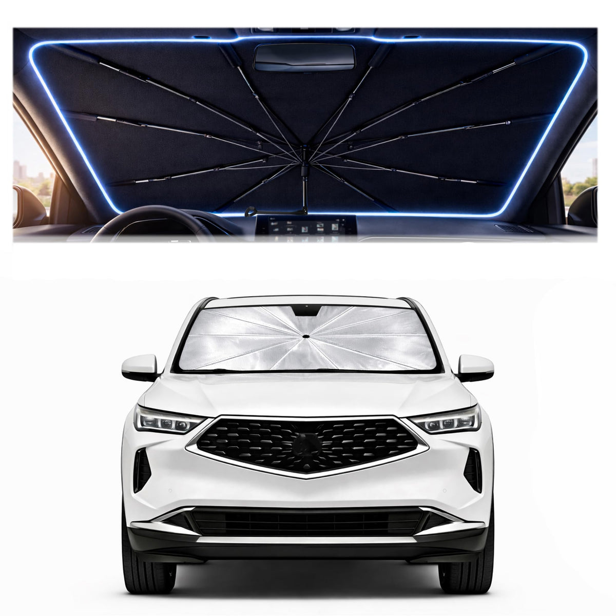 Car Windshield Sun Shade Umbrella for Mercedes Benz GLE 2020-2026