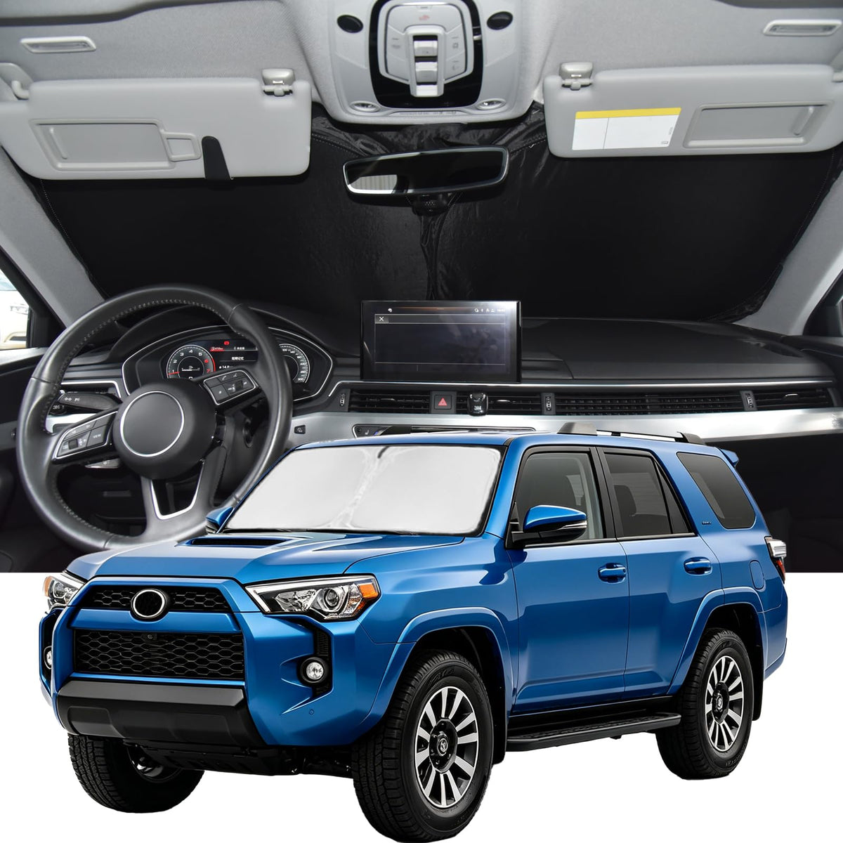 for Toyota Tacoma 2016-2024 2025 2026 Sun Shade Sunshade Windshield Cover