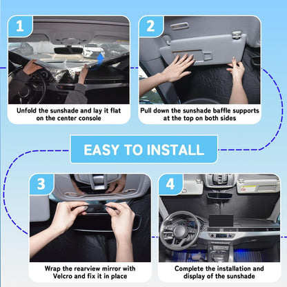 Custom Fit Windshield Sun Shade for BMW X1 2016-2026