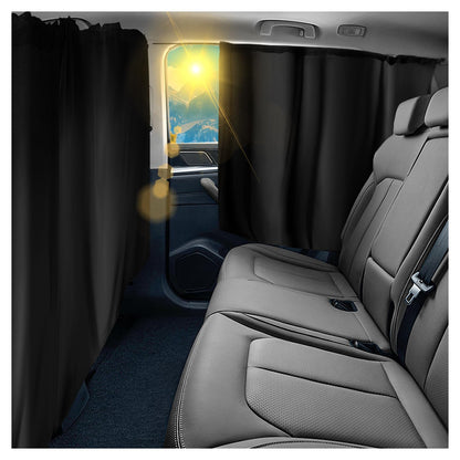 4PCS Car Window Shades Kit with Tailgate Shade,Thickened Vinyl Coated Car Window Covers for Privacy and Maintaining Cool Auto Interior Temperature,Universal Cars Curtains for Windows